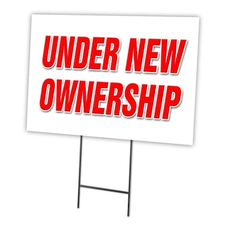 Signmission Under New Ownership Yard Sign & Stake outdoor plastic coroplast window, C-1216 Under New Ownership C-1216 Under New Ownership